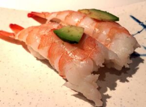Ebi (shrimp) nigiri at Hana Japanese Eatery in Phoenix, Arizona