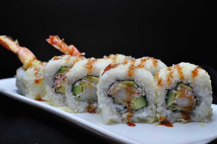 Shrimp tempura roll by Hana Japanese Eatery in Phoenix, Arizona