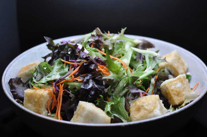 Agedashi Tofu Salad by Hana Japanese Eatery in Phoenix, Arizona